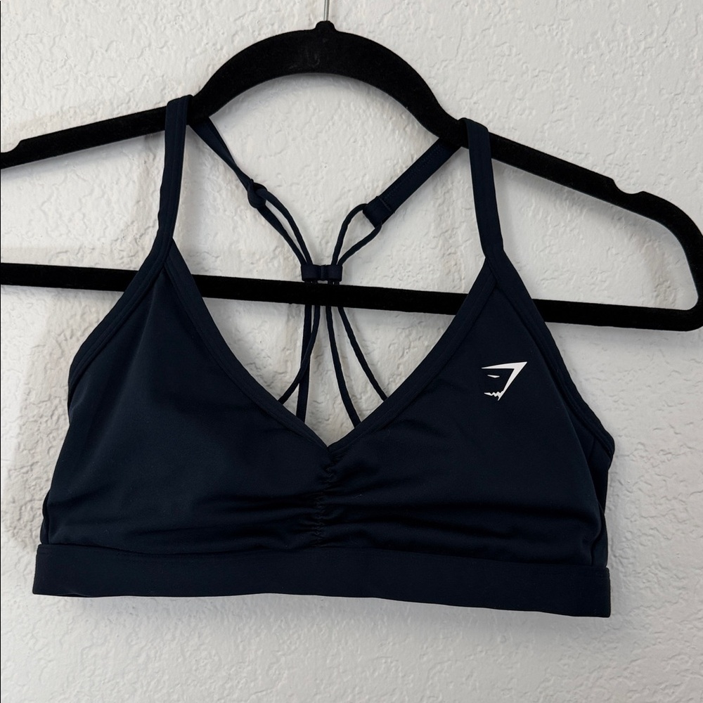 Gymshark Dark Blue Strappy Sports Bra